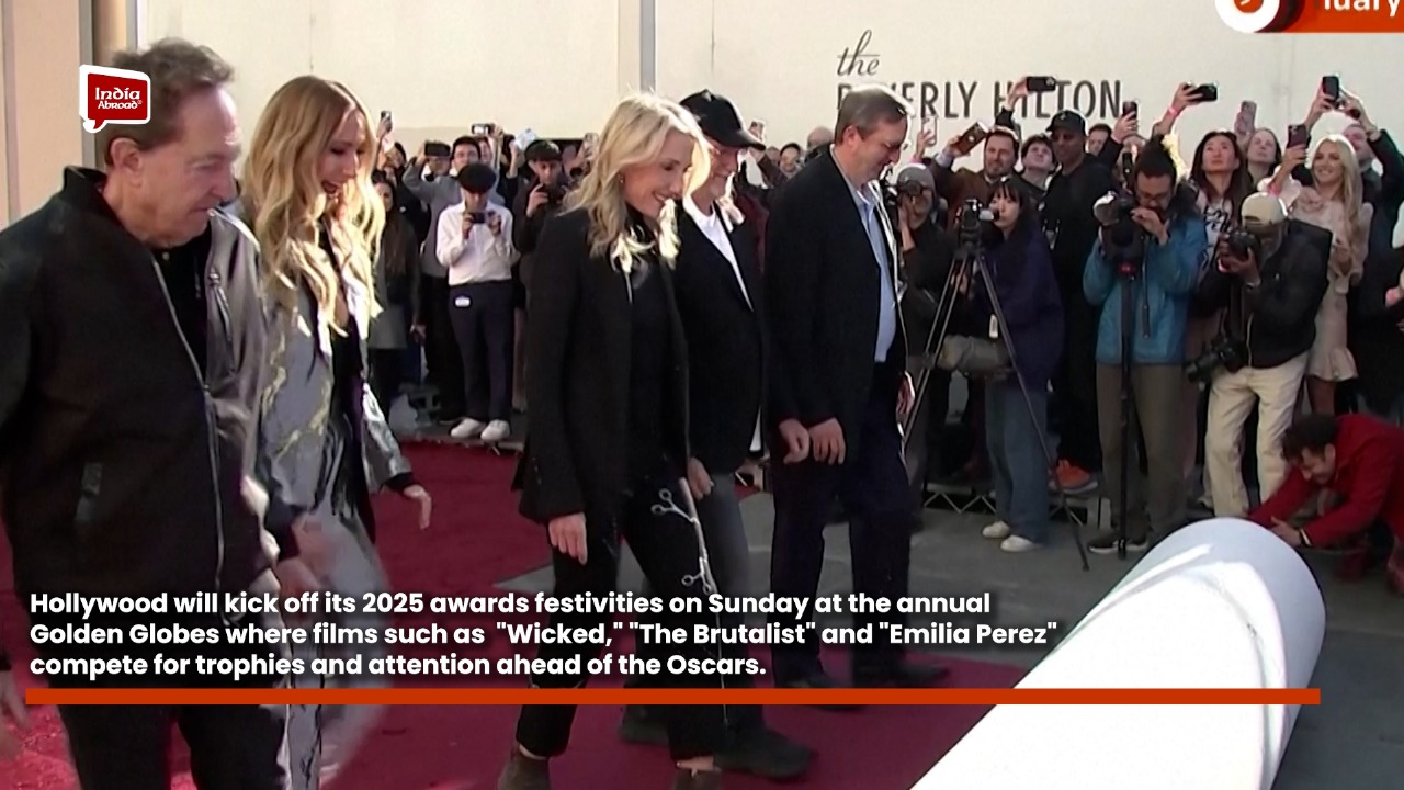 Sunday's Golden Globes to launch Hollywood's awards festivities